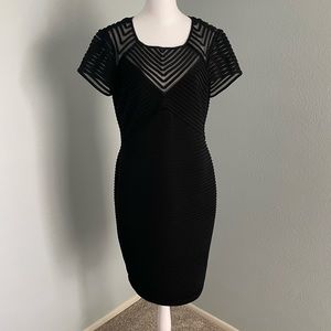 Calvin Klein ribbed black size 12 work to night out dress
